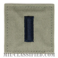 中尉（First Lieutenant (1LT)）[ABU/空軍階級章/ベルクロ付パッチ]の画像
