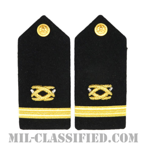 少尉 (土木科)（Ensign (ENS), Civil Engineer Corps）[ショルダーボード階級章（女性用）/ペア（2枚1組）]画像