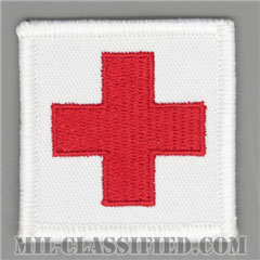赤十字（レッドクロス）（Red Cross）[カラー/メロウエッジ/ベルクロ付パッチ]画像