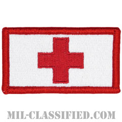 赤十字（レッドクロス）（Red Cross）[カラー/レッド縁/メロウエッジ/ベルクロ付パッチ]画像