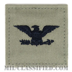 大佐（Colonel (COL)）[ABU/空軍階級章/ベルクロ付パッチ]の画像