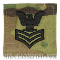 一等兵曹（Petty Officer First Class）[OCP（7C）/海軍階級章/ラージ刺繍サイズ/ベルクロ付パッチ]画像