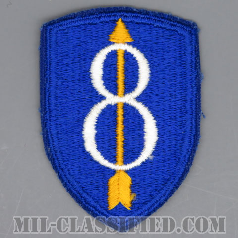 第8歩兵師団（8th Infantry Division）[カラー/カットエッジ/パッチ/1点物]の画像