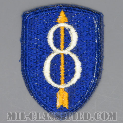 第8歩兵師団（8th Infantry Division）[カラー/カットエッジ/パッチ/1点物]の画像
