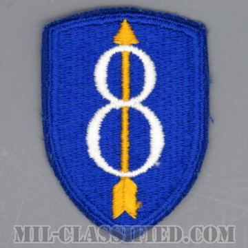 第8歩兵師団（8th Infantry Division）[カラー/カットエッジ/パッチ/1点物]の画像