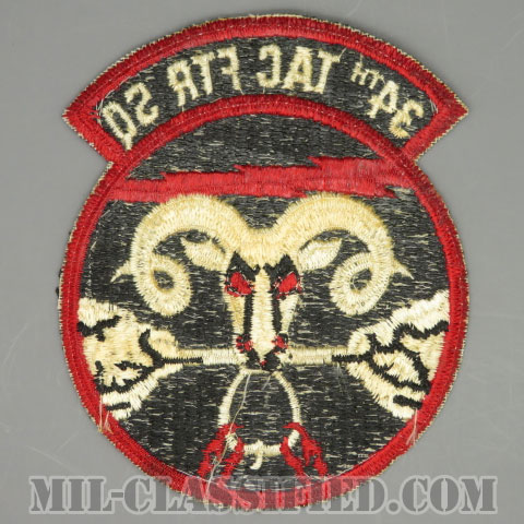 第34戦術戦闘隊（34th Tactical Fighter Squadron）[カラー/カットエッジ/パッチ/1点物]画像
