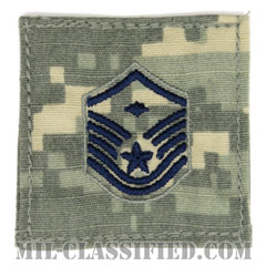 先任曹長（First Sergeant (E-7)）[UCP（ACU）/空軍階級章/ブルー刺繍/ベルクロ付パッチ]画像