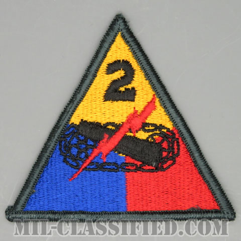第2機甲師団（2nd Armored Division）[カラー/メロウエッジ/1969年ロット/パッチ]画像