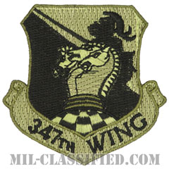 第347航空団（347th Wing）[サブデュード/カットエッジ/縫い付け用パッチ]画像