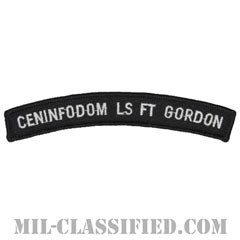 フォートゴードン情報優勢センター（CID Learning Site Fort Gordon (CENINFODOM LS FT GORDON)）[部隊識別章（UIM）タブ/メロウエッジ/パッチ]画像