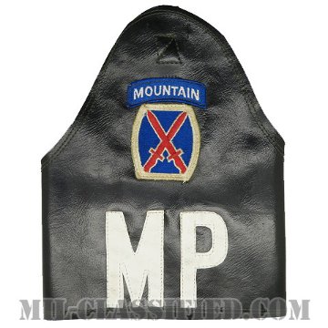 MP（第10山岳師団憲兵）（Military Police, 10th Mountain Division）[腕章（腕装着用）/ブラックレザー/中古1点物]画像