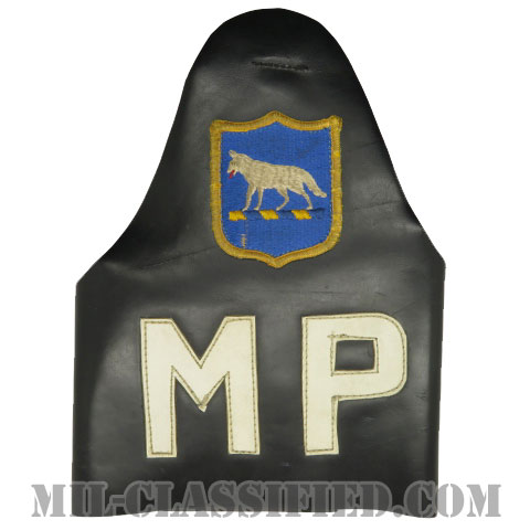 MP（サウスダコタ州 州兵憲兵）（Military Police, National Guard, South Dakota）[腕章（腕装着用）/ブラックレザー/中古1点物]の画像