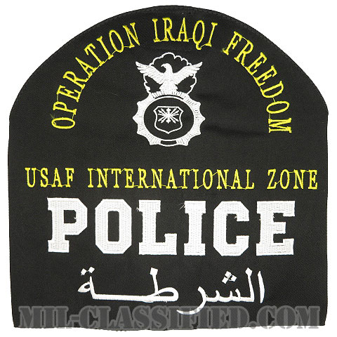 国際管理地域警備隊（イラクの自由作戦/イラク戦争）（Police, Operation Iraqi Freedom, International Zone）[腕章（腕装着用ブラッサード）/中古1点物]の画像