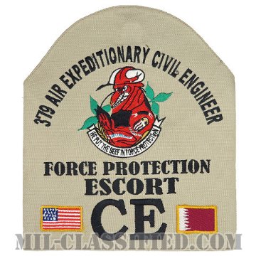 CE（土木技師/部隊防護護衛/第379航空遠征土木隊）（379th Air Expeditionary Civil Engineer Squadron）[腕章（腕装着用ブラッサード）/中古1点物]画像