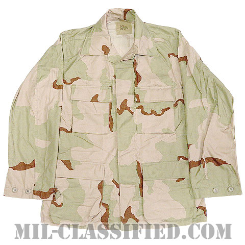 米軍 3カラー デザートカモフラージュユニフォーム（DCU）BDUジャケット NYCO（ノンリップ）1990～1991年ロットの画像
