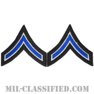 一等兵/警察官（トルーパー）（Private, Trooper）[カラー（ブルー）/カットエッジ/パッチ/ペア（2枚1組）]画像