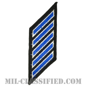 年功章 5連（Service Stripe, Hash Mark）[カラー（ブルー）/メロウエッジ/パッチ]画像