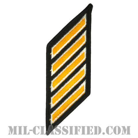 年功章 5連（Service Stripe, Hash Mark）[カラー（オレンジ）/メロウエッジ/パッチ]画像