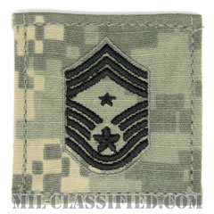 部隊先任最上級曹長（Command Chief Master Sergeant）[UCP（ACU）/空軍階級章/ブラック刺繍/ベルクロ付パッチ]画像