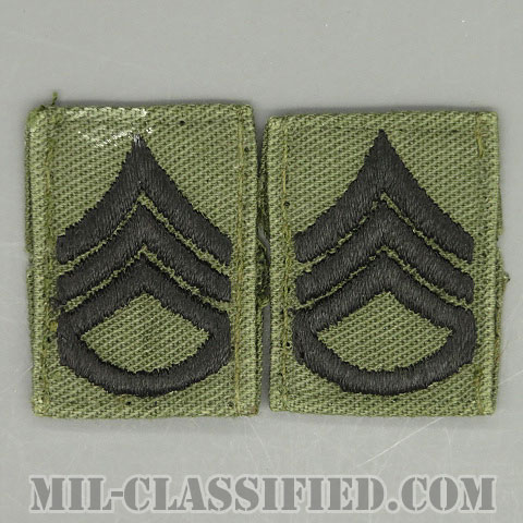 二等軍曹（Staff Sergeant (SSG)）[サブデュード/階級章/パッチ/ペア（2枚1組）/中古1点物]の画像