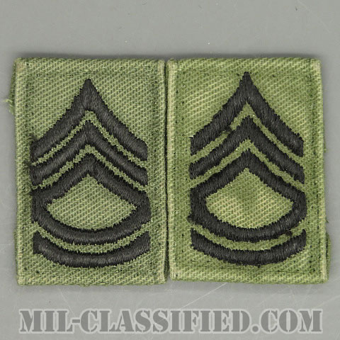 一等軍曹（Sergeant First Class (SFC)）[サブデュード/階級章/パッチ/ペア（2枚1組）/中古1点物]の画像