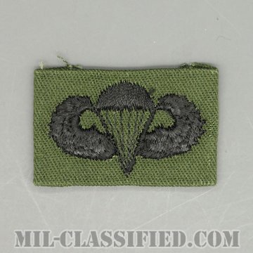 空挺章 (ベーシック)（Parachutist Badge, Basic）[サブデュード/パッチ/中古1点物]画像