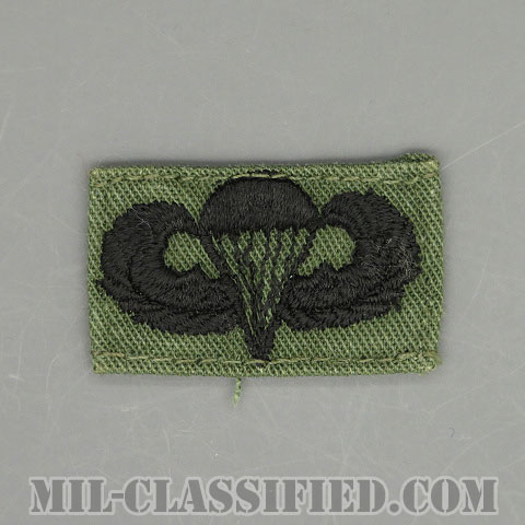 空挺章 (ベーシック)（Parachutist Badge, Basic）[サブデュード/パッチ/中古1点物]の画像
