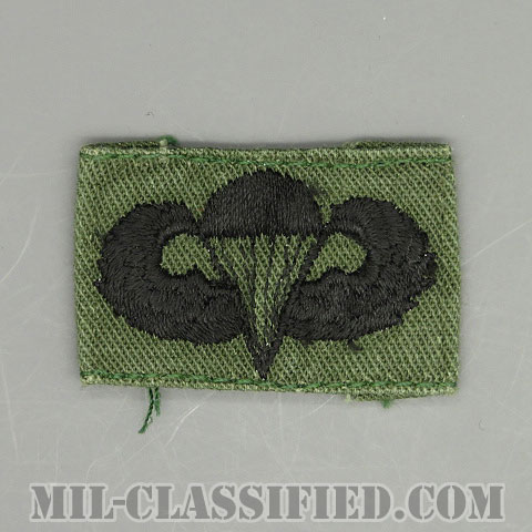 空挺章 (ベーシック)（Parachutist Badge, Basic）[サブデュード/パッチ/中古1点物]の画像
