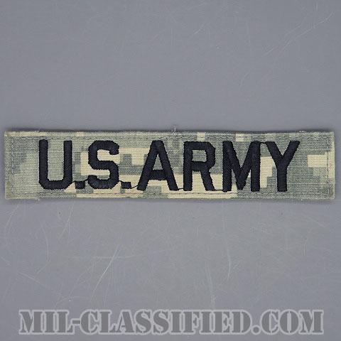 U.S.ARMY [UCP（ACU）/ブラック刺繍/ネームテープ/ベルクロ付パッチ/中古1点物]画像
