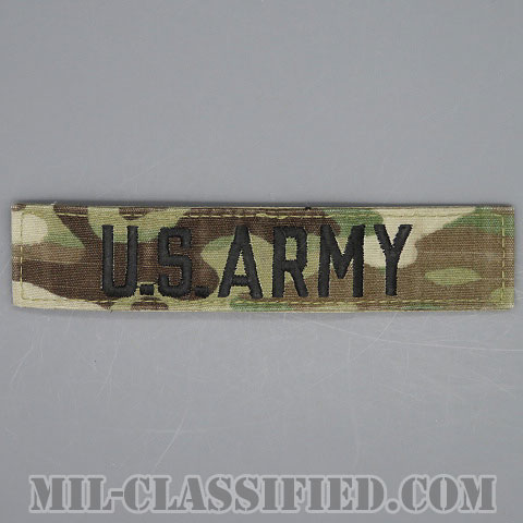 U.S.ARMY [OCP/ブラック刺繍/ネームテープ/ベルクロ付パッチ/中古1点物]の画像