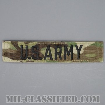U.S.ARMY [OCP/ブラック刺繍/ネームテープ/ベルクロ付パッチ/中古1点物]画像