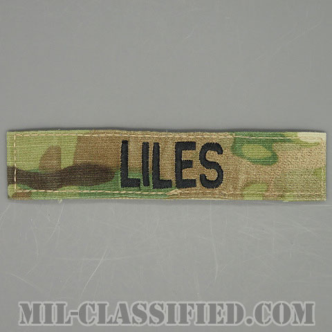 LILES [OCP/ブラック刺繍/ネームテープ/ベルクロ付パッチ/中古1点物]の画像