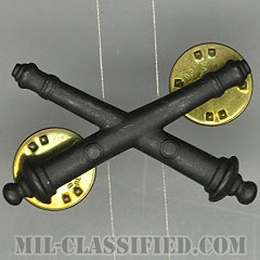 砲兵科章（Field Artillery）[サブデュード（ブラックメタル）/兵科章/バッジ/中古1点物]の画像