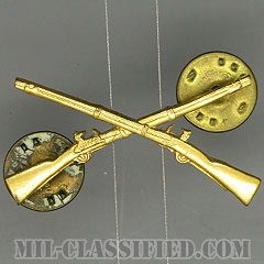 歩兵科章（Infantry Branch Insignia ）[カラー/兵科章（将校用）/バッジ/中古1点物]の画像