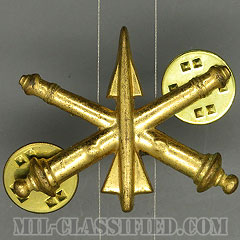 防空砲兵科章（Air Defense Artillery）[カラー/兵科章（将校用）/バッジ/中古1点物]の画像