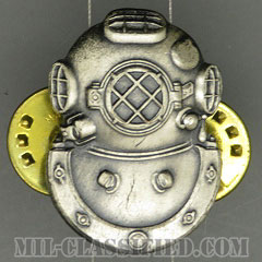 潜水員章 (2級)（Diver Badge, Second Class）[カラー/燻し銀/バッジ/中古1点物]の画像