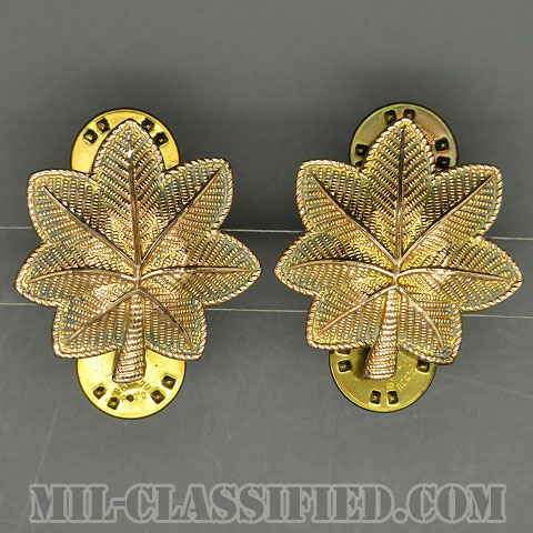 少佐（Major (MAJ)）[カラー/1950s/金張り（10K Gold Filled）/バッジ/ペア（2個1組）/中古1点物]の画像
