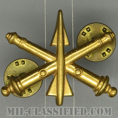 防空砲兵科章（Air Defense Artillery）[カラー/1960s/兵科章/バッジ/中古1点物]の画像