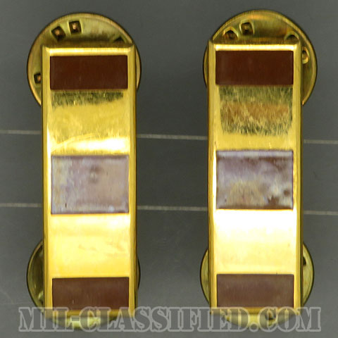 准尉長（Chief Warrant Officer 2 (CW2)）[カラー/階級章（1956-1972）/金張り（10K Gold Filled）/バッジ/ペア（2個1組）/中古1点物]の画像