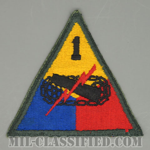 第1機甲師団（1st Armored Division）[カラー/カットエッジ/パッチ/中古1点物]の画像