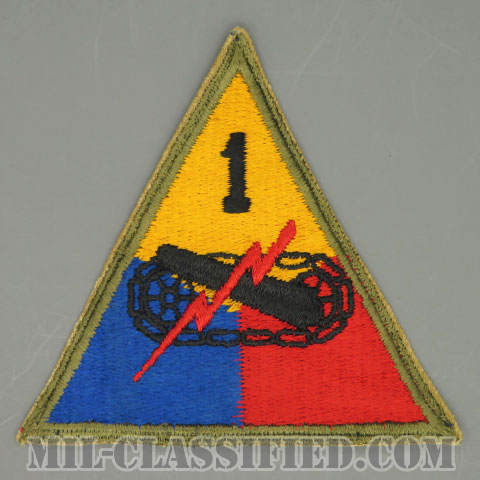 第1機甲師団（1st Armored Division）[カラー/カットエッジ/パッチ/中古1点物]の画像