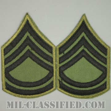 一等軍曹（Sergeant First Class (SFC)）[サブデュード/カットエッジ/階級章/パッチ/ペア（2枚1組）/1点物]画像