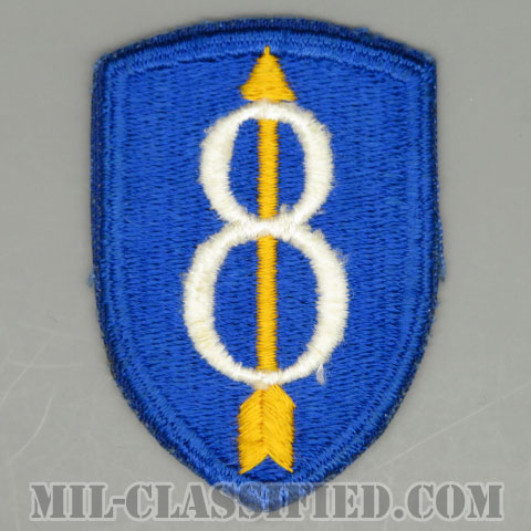 第8歩兵師団（8th Infantry Division）[カラー/カットエッジ/パッチ/1点物]の画像