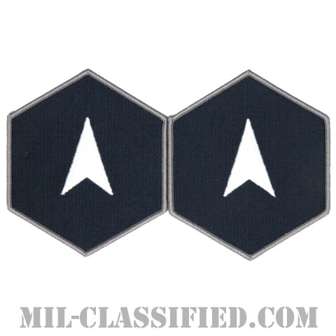 一等特技兵（Specialist 1）[カラー/メロウエッジ/宇宙軍階級章/Large（男性用）/パッチ/ペア（2枚1組）]画像