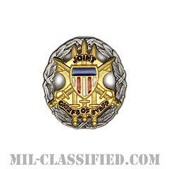 アメリカ統合参謀本部（Joint Chiefs of Staff） [ラペルボタン（ラペルピン）/新デザイン（2021-）/燻し銀/バッジ（クラッチバック）]画像