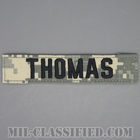 THOMAS [UCP（ACU）/ブラック刺繍/ネームテープ/ベルクロ付パッチ]の画像