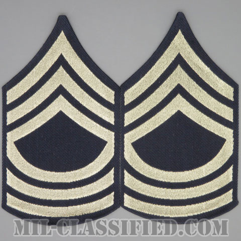 曹長（Master Sergeant (MSG)）[機械織りタイプ/階級章（1942-1948）/パッチ/ペア（2枚1組）/1点物]の画像