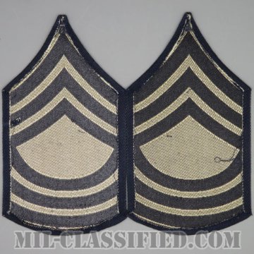 曹長（Master Sergeant (MSG)）[機械織りタイプ/階級章（1942-1948）/パッチ/ペア（2枚1組）/1点物]の画像
