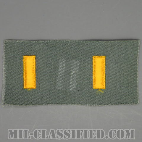 少尉（Second Lieutenant (2LT)）[カラー/空軍セージグリーン生地/階級章/ペア（2枚1組）]の画像