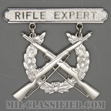 ライフル射撃技術章 (エキスパート)（Marksmanship Badge, Rifle Expert）[カラー/鏡面仕上げ/バッジ/中古1点物]画像